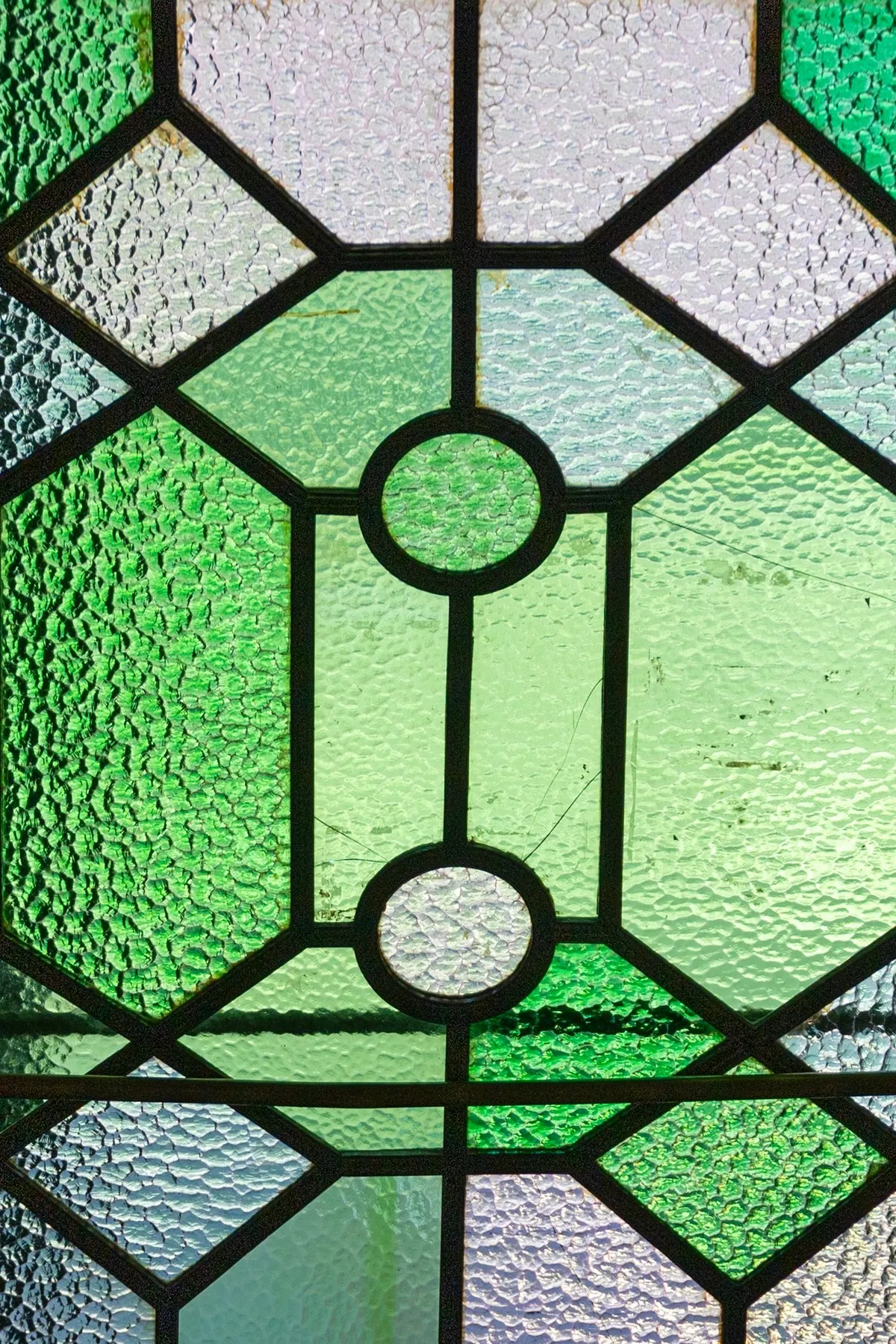 Composite door glass panel detail